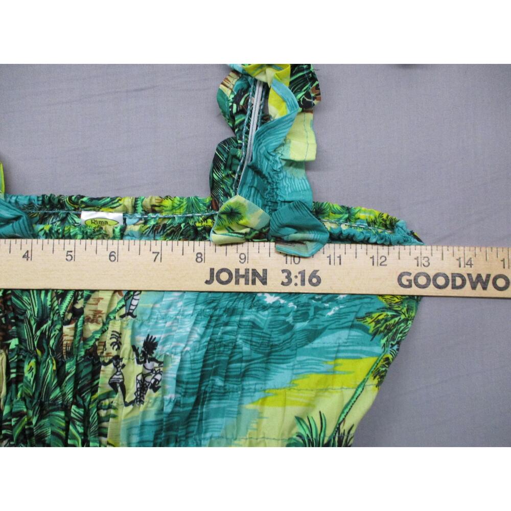 Rima Beachwear Caribbean Print Hank Hem Sundress Womens Size 6-10 YRS - Picture 7 of 11